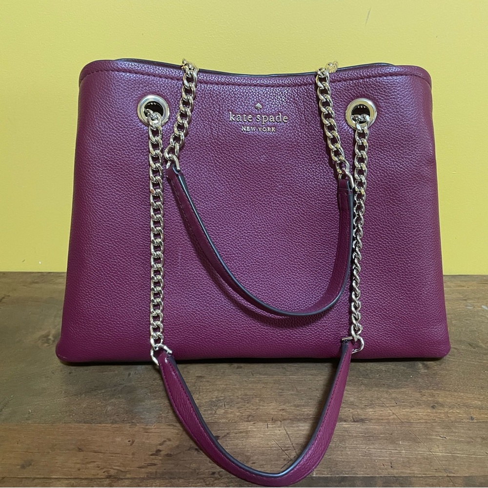 Burgundy Kate Spade Shoulder Bag